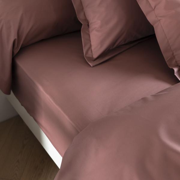 Drap housse coton percale bonnet 30 cm - SOMEO